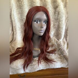 Red Wavy Outre wig